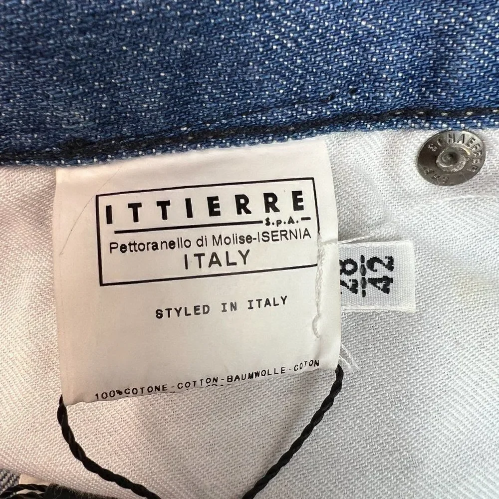 New GF FERRE Women US 28 Denim Pencil Washed Jean Skirt Classic Casual Look - Picture 14 of 14